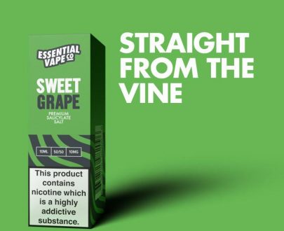 Essential Vape Co Sweet Grape 10ml Nic Salt E-Liquid EVELFESG11010