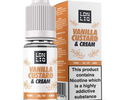 LDN LIQ Vanilla Custard & Cream 10ml E-Liquid LLELA5VCC1006