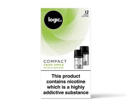 Logic Crisp Apple Compact Vape Pods - Pack of 2 LOEL78CAC1006