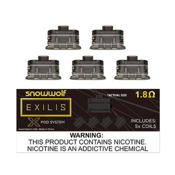 SnowWolf Exilis XPOD Replacement Coils x 5 SWPOB6SEE12DQ