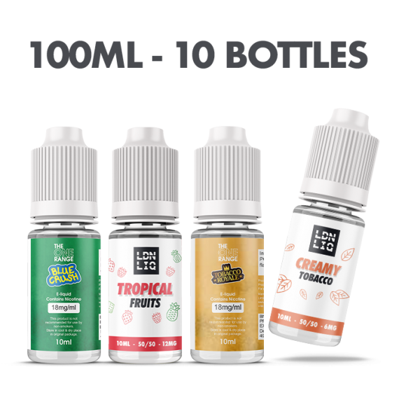 The 10ml E-liquid Vape Subscription Box 10 Bottles Strong Strength UKECSSUB10MLSTR
