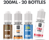 The 10ml E-liquid Vape Subscription Box 20 Bottles - Ultimate Flavour  UKECS 10ml 0mg 20