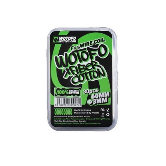 Wotofo X Fiber Cotton 3mm Cotton Wicks WOADCNWK3MM