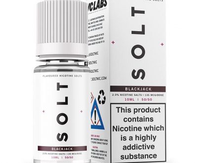 Solt E-liquids - BlackJack 10ml Nicotine Salt E-Liquid SEELDEB1N1010