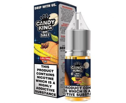 Candy King on Salt Peachy Rings 10ml Nic Salt E-Liquid CKELA0SPR1010
