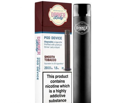 Dinner Lady Smooth Tobacco Disposable Pod Device DLEC0ASTD1D20