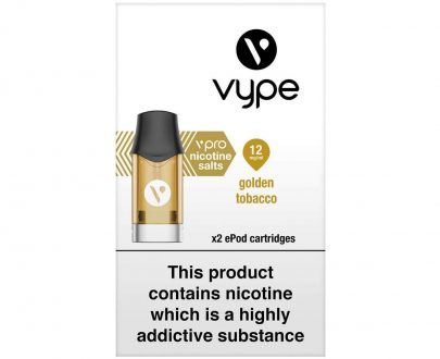 Vype ePod vPro Cartridges – Golden Tobacco VYEL49EVC2M12