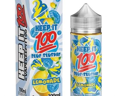 Keep It 100 - Blue Slushie Lemonade 100ml Short Fill E-Liquid KIEL09BSL1000