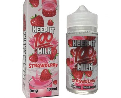 Keep It 100 - Strawberry Milk 100ml Short Fill E-Liquid KIEL44SM11000