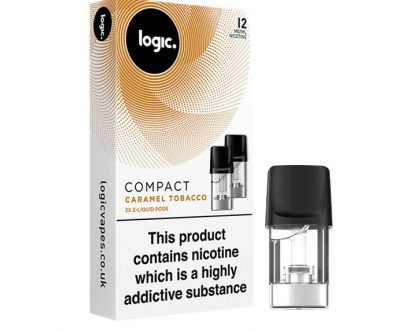Logic Caramel Tobacco Compact Vape Pods - Pack of 2 LOEL54CTC1006