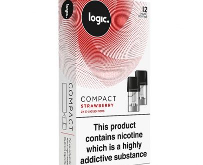 Logic Strawberry Compact Vape Pod - Pack of 2 LOELA6SCV1006