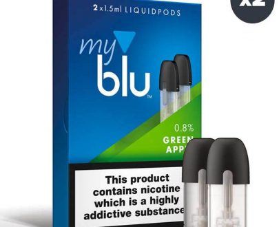 Myblu Liquid Replacement Pods - Green Apple BLFLEFMLR08