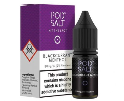Pod Salt Blackcurrant Menthol 10ml Nicotine Salt E-Liquid PSELCDBM11011