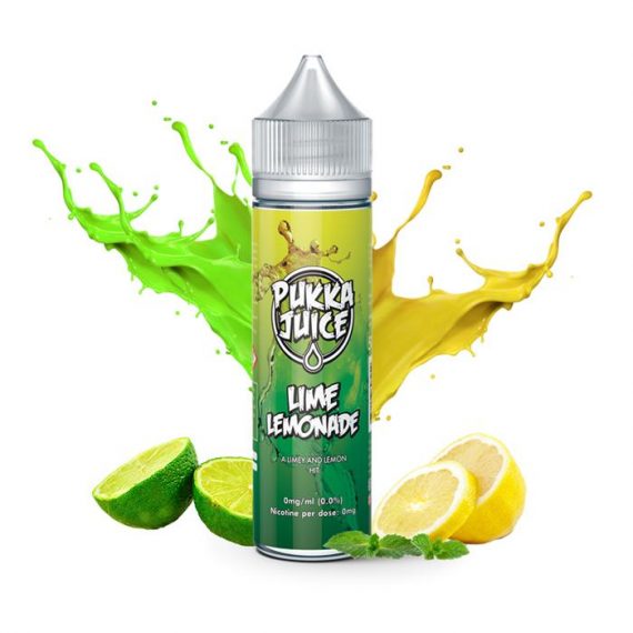 Pukka Juice - Lime Lemonade 50ml Short Fill E-Liquid PJFLF0LLE6000