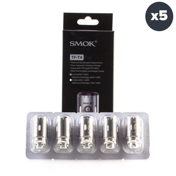Smok TVF4 TF-T4 Atomizer Coils (5 Pack) SMAAA9TTAFF12