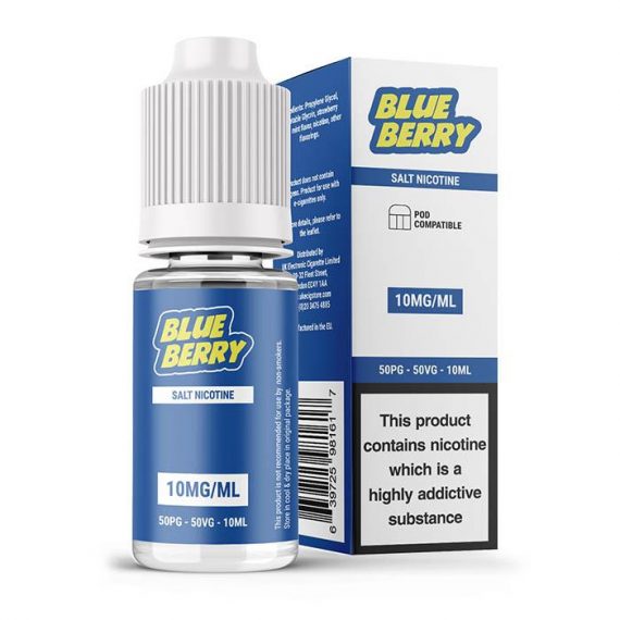 UK ECIG STORE - Salt Nicotine Blueberry 10ml E-Liquid UEEL72SNB1010