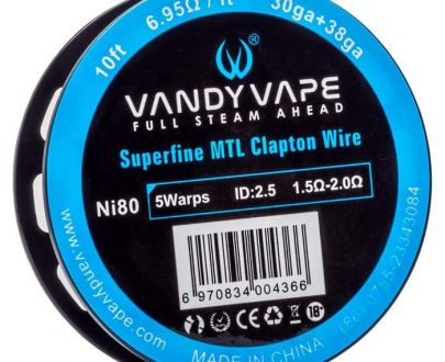 Vandy Vape - Superfine MTL Clapton Wire - Ni80 VVACAESMC105F