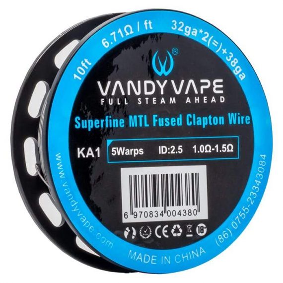 Vandy Vape - Superfine MTL Fused Clapton Wire - KA1 VVAC7ESMF38EE