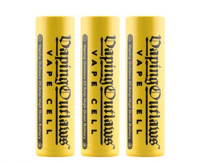 Vaping Outlaws Vape Cell 18650 25A 2500mAh Battery Bundle (3 Pack) VOACB5VC19873