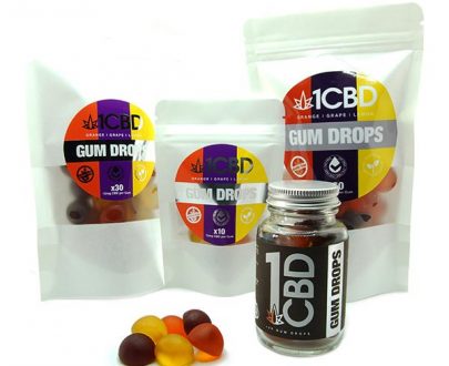 1CBD 10mg Gum Drops X20 (Glass Jar Only) 5060658550208