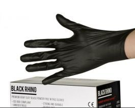 Black Nitrile Disposable Gloves | Latex Free Black Nitrile Gloves